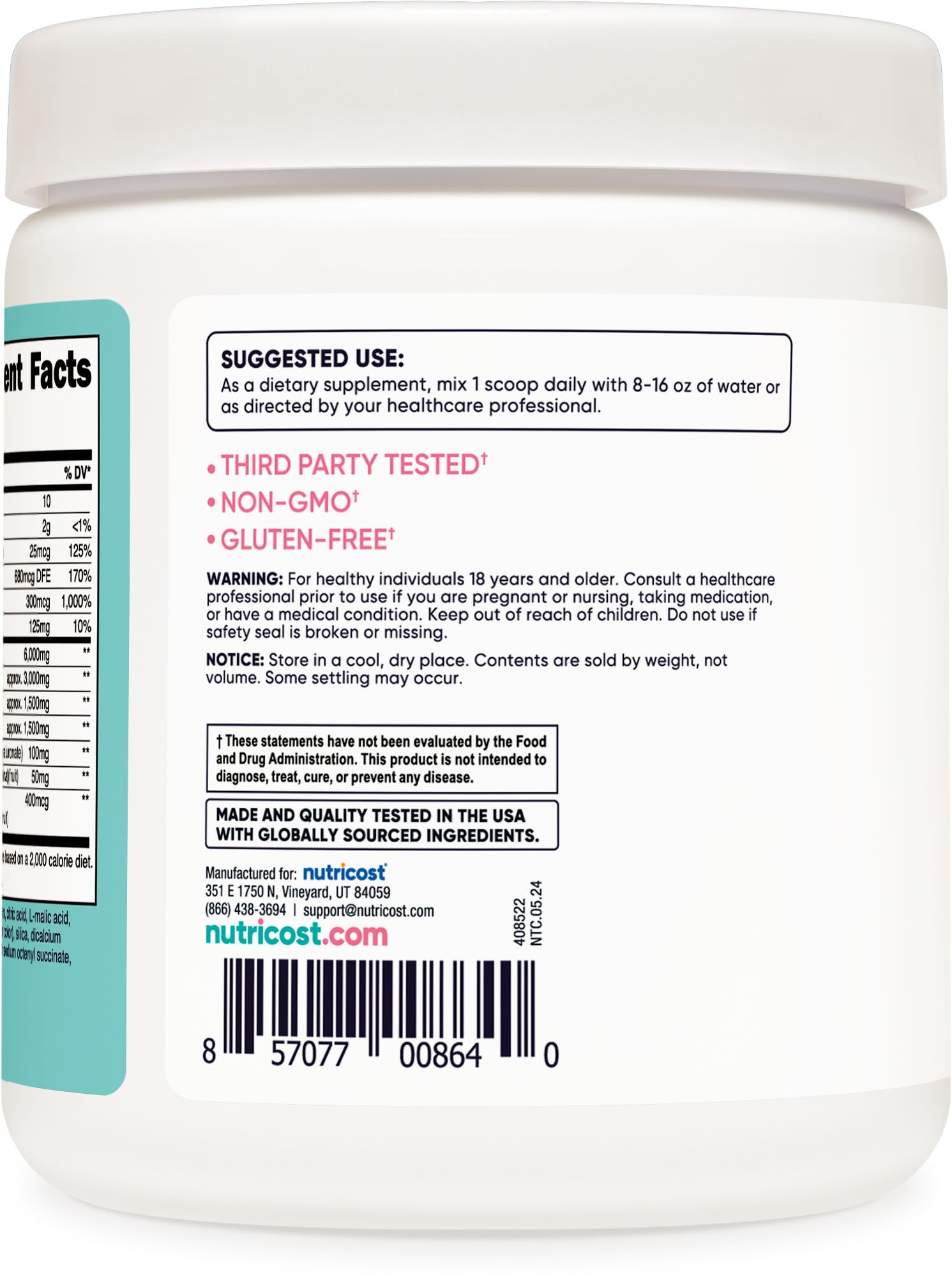 Nutricost BCAA for Women (Strawberry Lemonade, 30 Servings) - Formulated Specifically for Women - Non-GMO and Gluten-Free