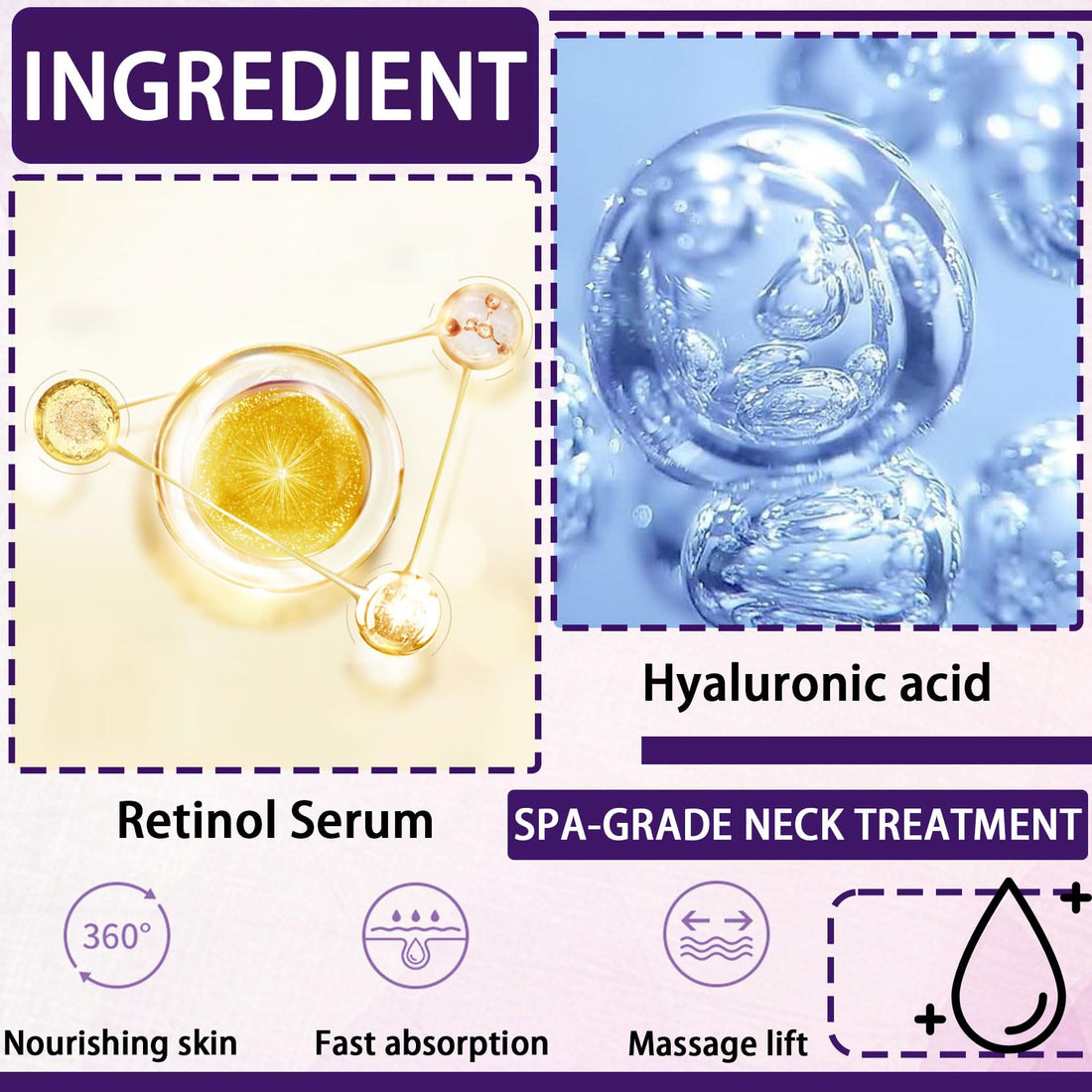 JunKuJK Neck Firming Cream,Hydrating Neck Creams for Tightening and Firming on Face Neck Decollete,Moisturising Tighten and Lift Neck Cream Moisturizer for Women