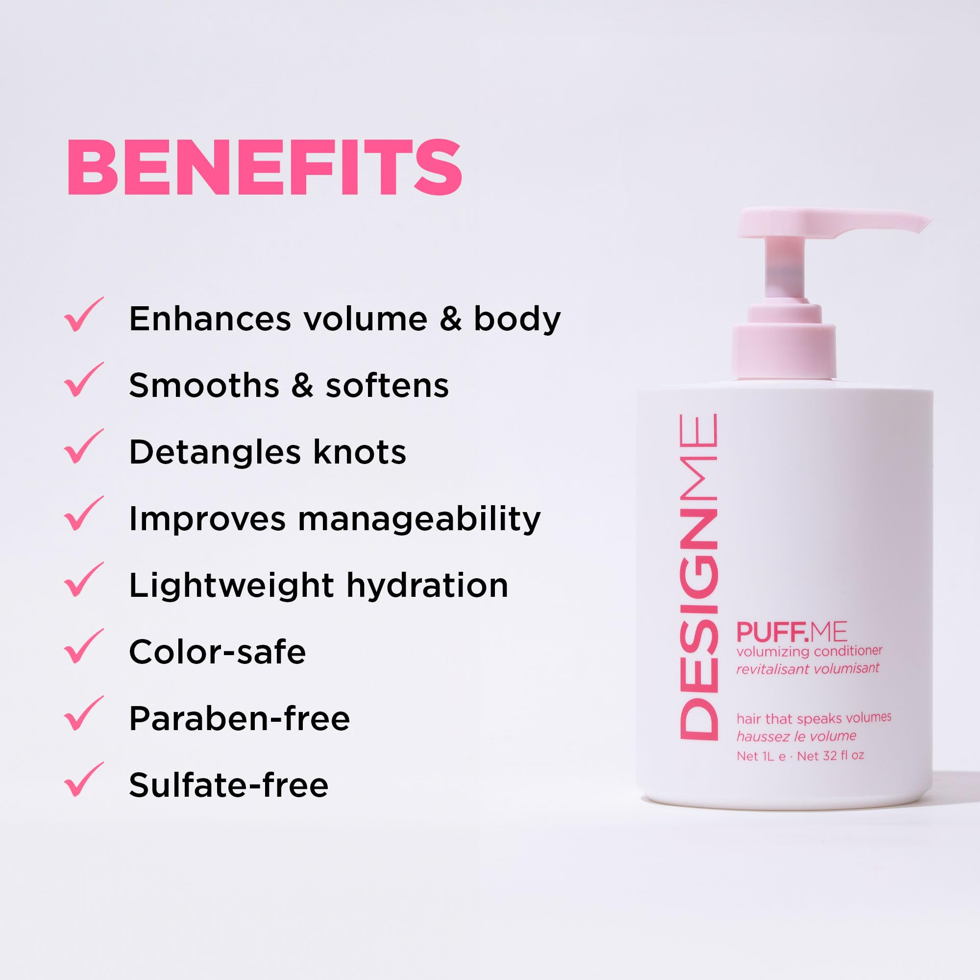 Design.ME Puff.ME Volumizing Conditioner 1000ml/32oz