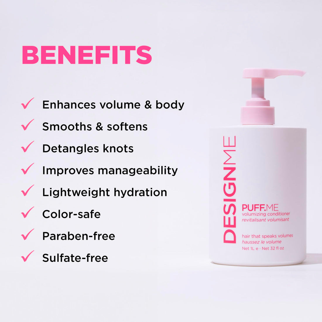 Design.ME Puff.ME Volumizing Conditioner 1000ml/32oz