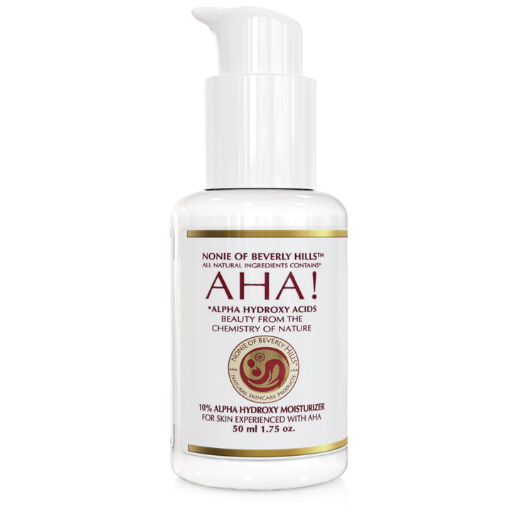 10% Alpha Hydroxy Acid Moisturizer. Best Anti Wrinkle, Anti Aging Dead Cell Exfoliater & Renewer Up To 30% By Nonie Of Beverly Hills AHA! 1.75 oz
