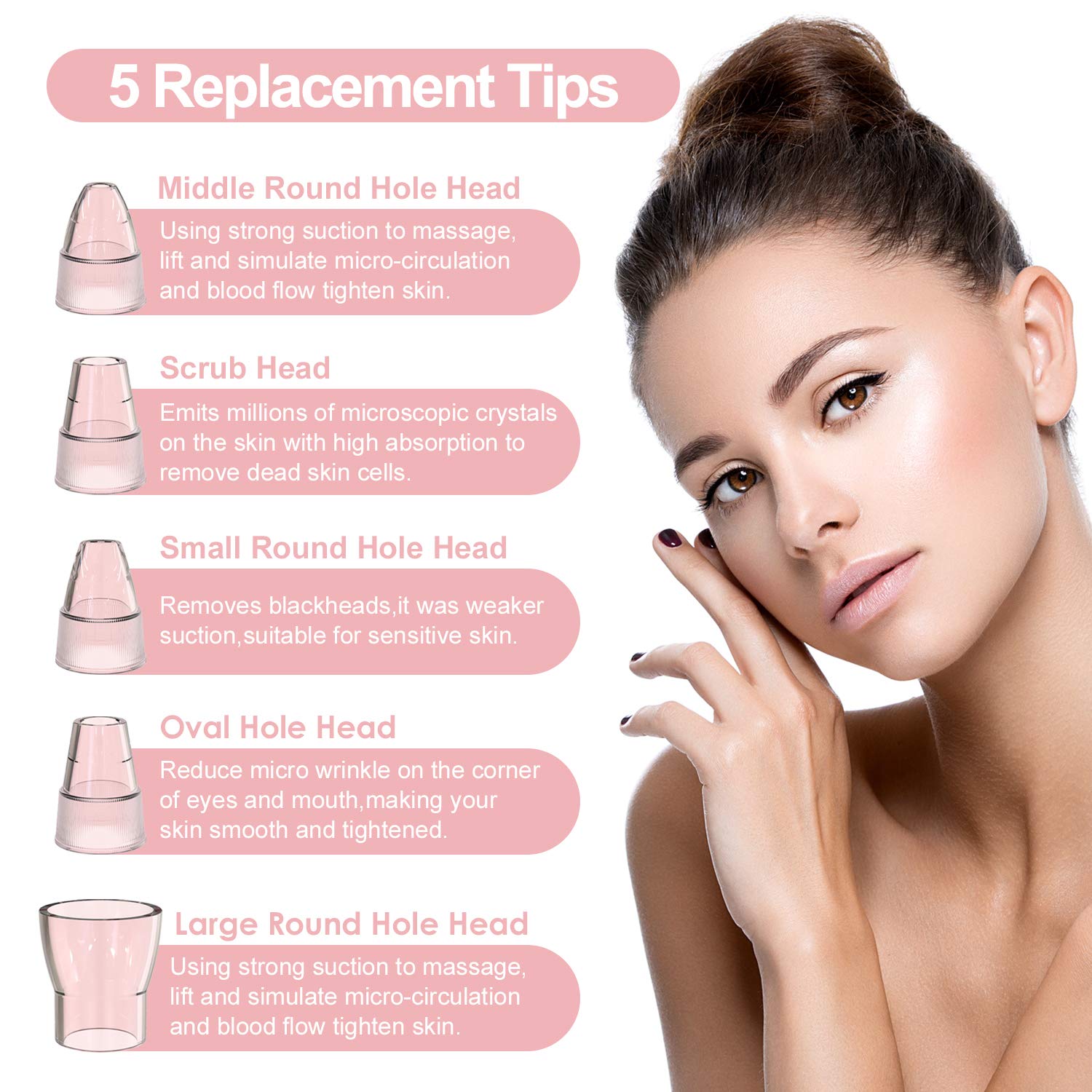 YONOY Blackhead Remover Vacuum - 2021 Upgraded Blackhead Suction Tool with Hot Compress,USB Rechargeable Pore Vacuum,Facial Pore Cleanser Suction Tool with LCD Screen and Base