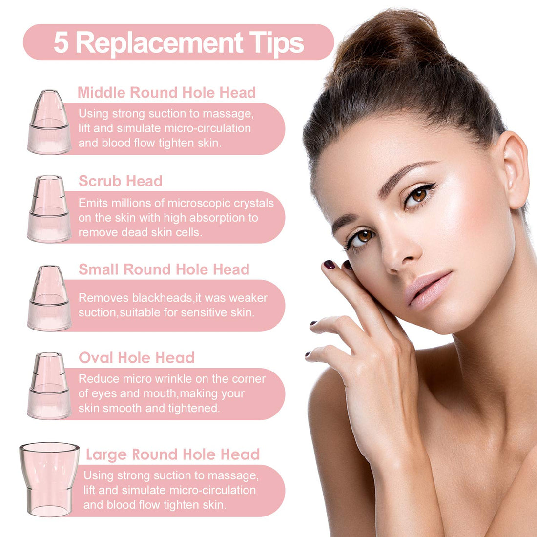 YONOY Blackhead Remover Vacuum - 2021 Upgraded Blackhead Suction Tool with Hot Compress,USB Rechargeable Pore Vacuum,Facial Pore Cleanser Suction Tool with LCD Screen and Base