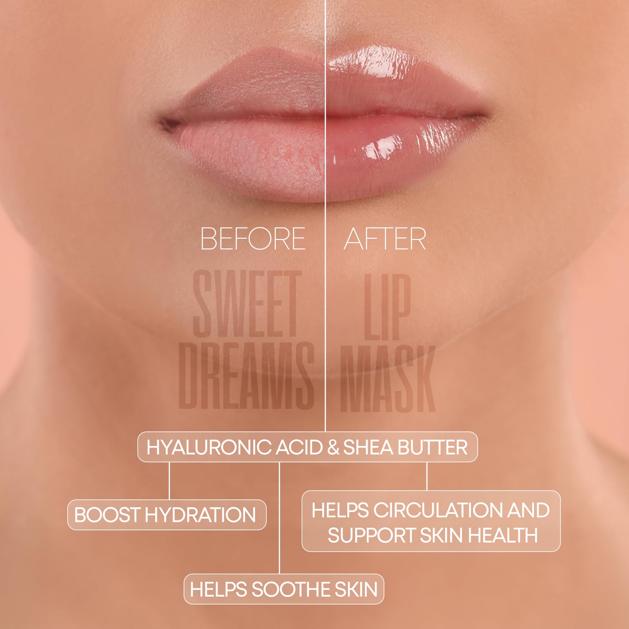 W7 Super Sweet Dreams Strawberry Lip Mask - Vitamin E, Aloe Vera and Grape Seed Oil - For Hydrated, Full Looking & Irresistible Lips - 0.67 Fl Oz