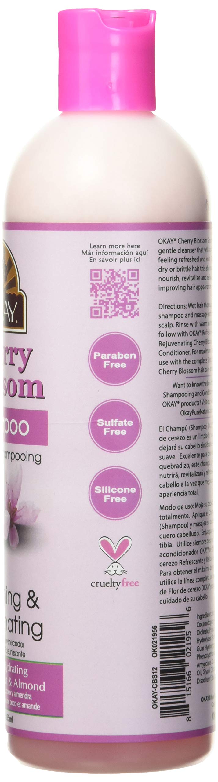 OKAY OKAY-CBS12 12 oz Cherry Blossom Refreshing Rejuvenating Shampoo