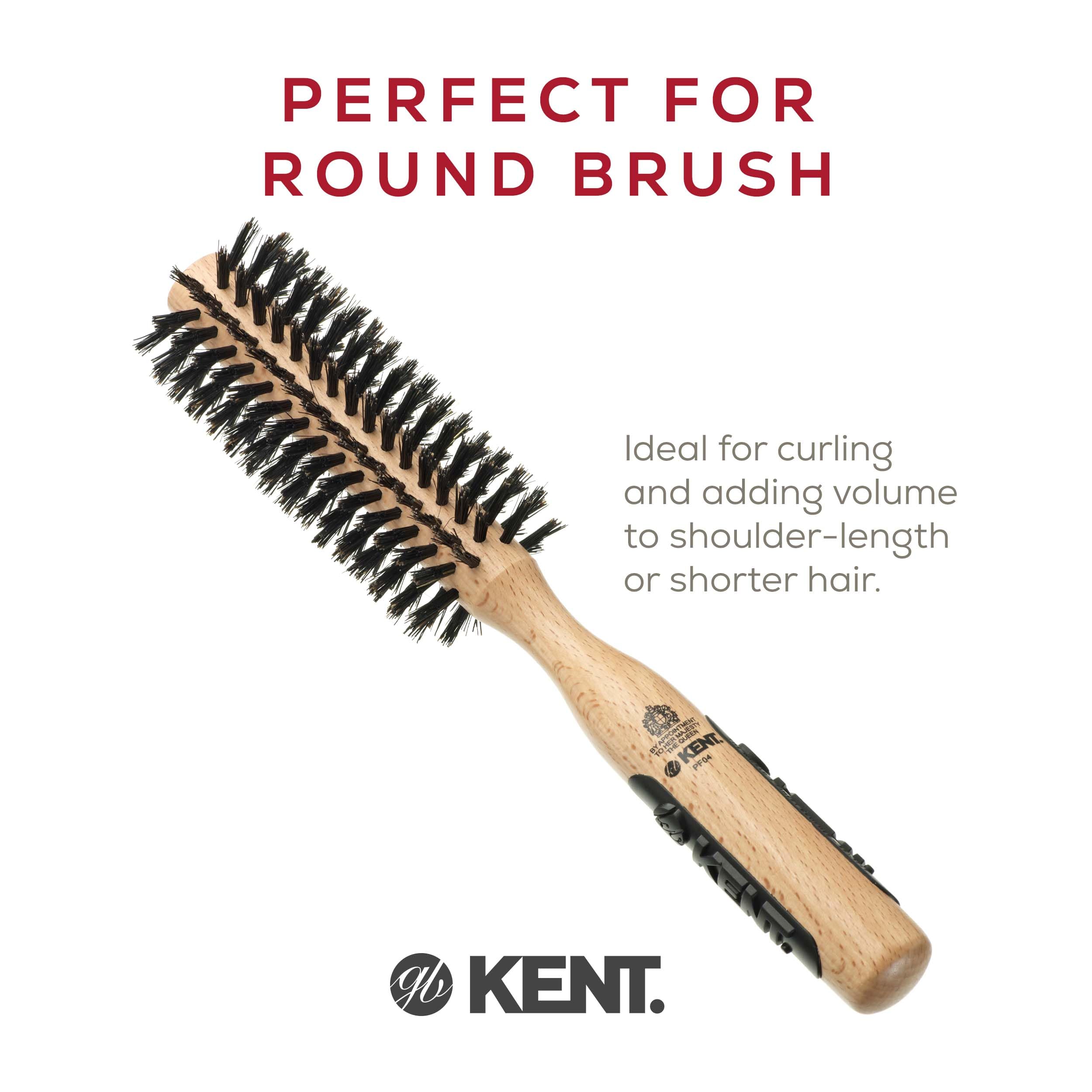 Kent Pure Bristle Small Radial Brush, Wood