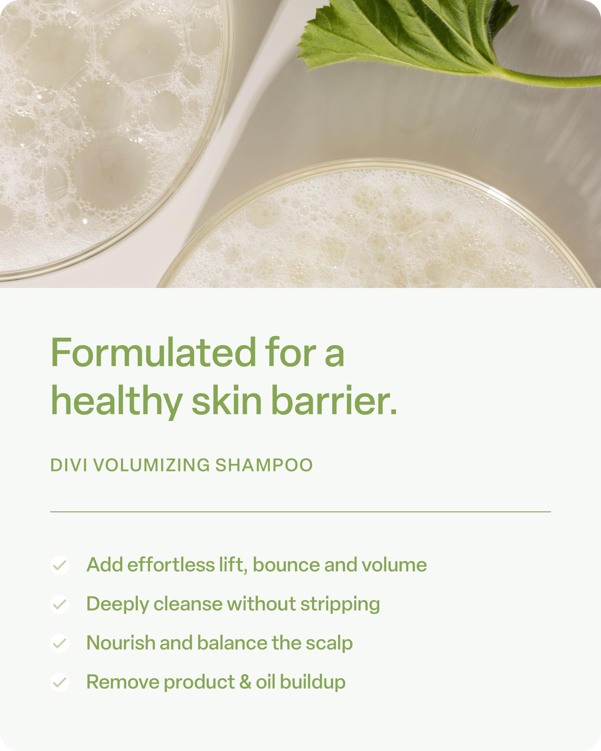 divi Volumizing Shampoo for Women and Men - Lightweight Volume Shampoo for Fine Hair - Formulated to Cleanse, Nourish and Balance the Scalp - Travel Size, 2oz