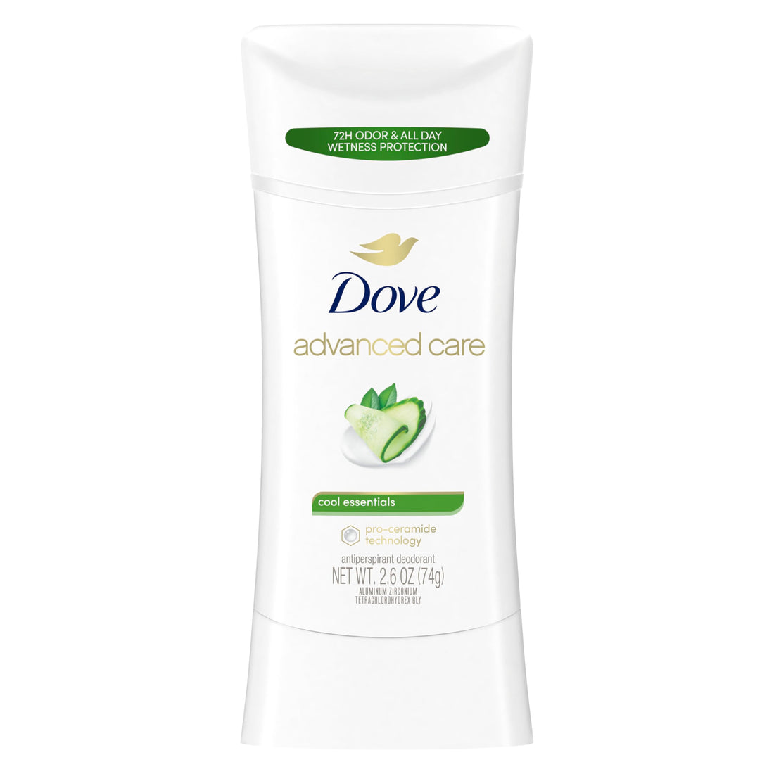 Dove Advanced Care Antiperspirant Deodorant, Cool Essentials, 2.6 oz