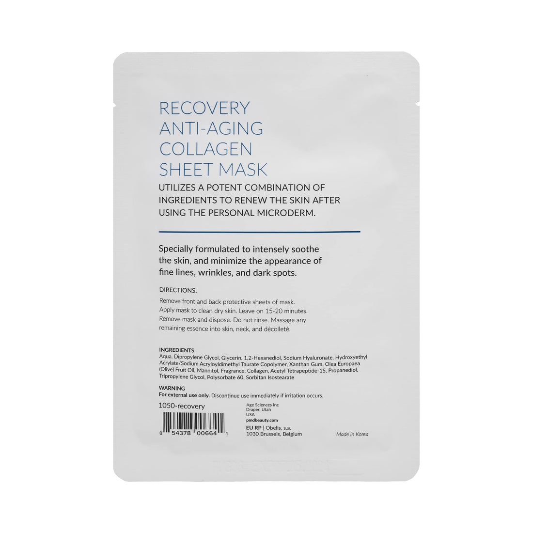 Pmd Collagen Infusing Facial Masks, Set Of 5