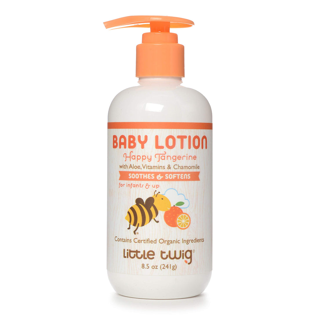 Little Twig All Natural Body Milk for Sensitive Skin, Tangerine, 8.5 Fluid Oz