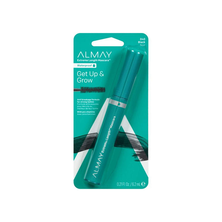 Almay One Coat Get Up & Grow Extreme Length Mascara - Waterproof, Black, 0.21 Fl Oz by Almay