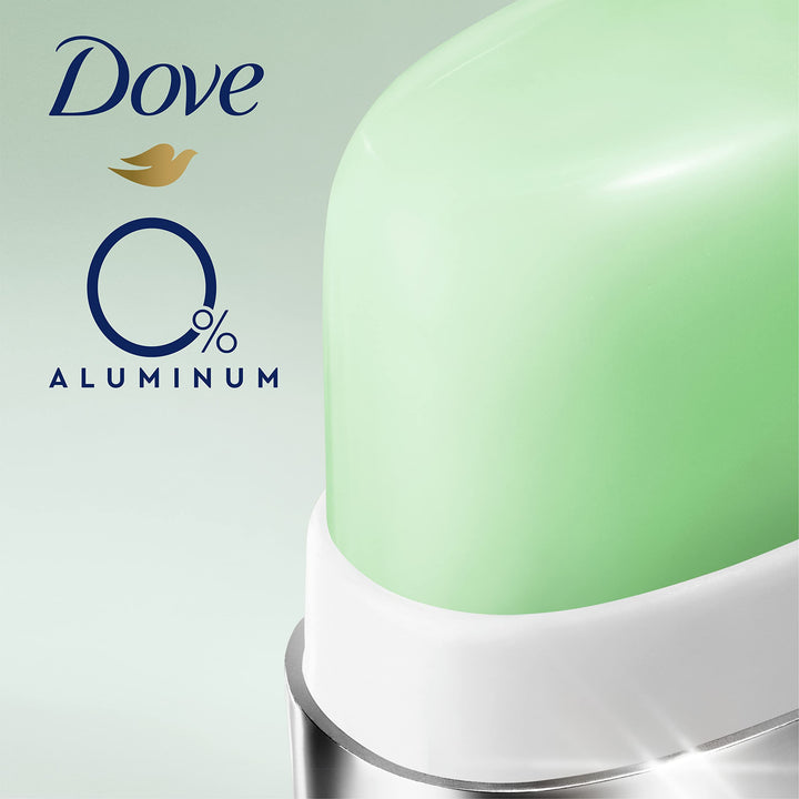 Dove Female Refillable Deodorant Roll On Starter Kit Deodorant Cucumber & Green Tea 0% Aluminum 1.13 Oz, Pack Of 1