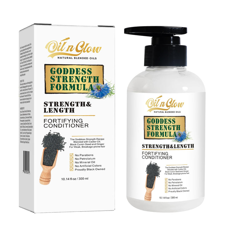Natural Hair Growth Conditioner with Black Cumin Seeds: Strengthening & Moisturizing Hair Conditioner For Hair Loss, Damaged, Dry, Frizzy & Thinning Hair 10 Fl. Oz - Fragrance Free