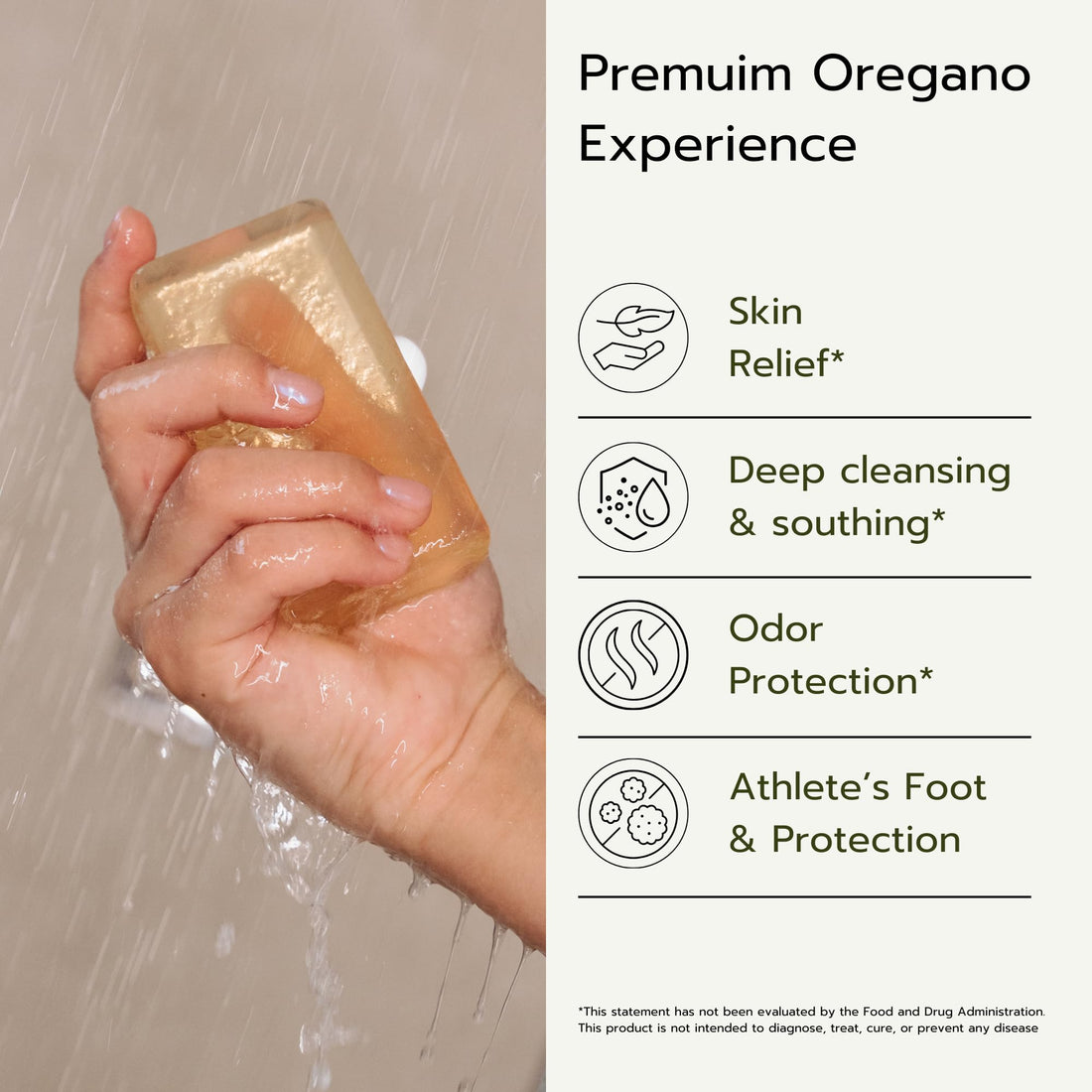 Aromavita 2 Pack: Antibacterial Oregano Oil Soap, Natural Soap For Athletes Foot, Jock Itch And Odors, Helps Cleanse The Skin, Nail Fungus, Ringworm, Acne And Other Unwanted Skin Irritation