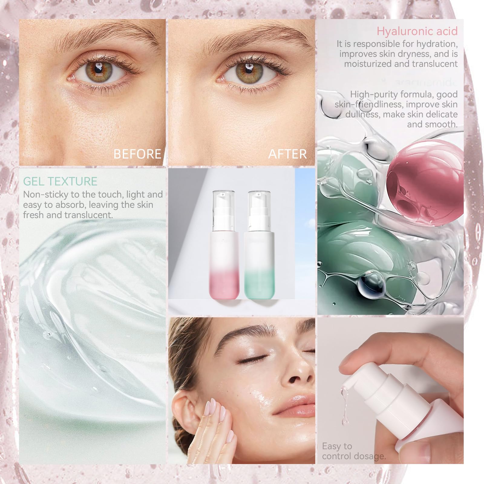 Easilydays Power-grip Long-Lasting Hydrating Face Primer - Gel-Based, Pink