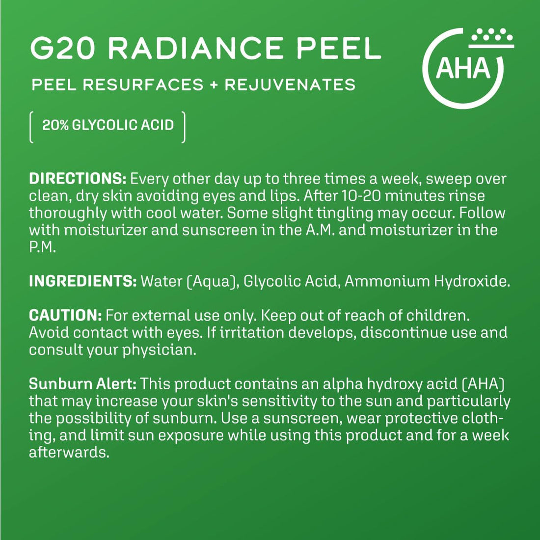 Dermatologic Cosmetic Laboratories G20 Radiance Peel, 50 Count
