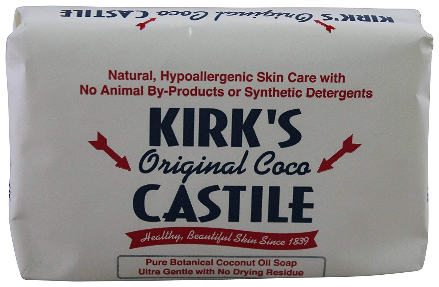 Kirk's Castile: Coco Castile Bar Soap, Original 4 oz (3 pack)