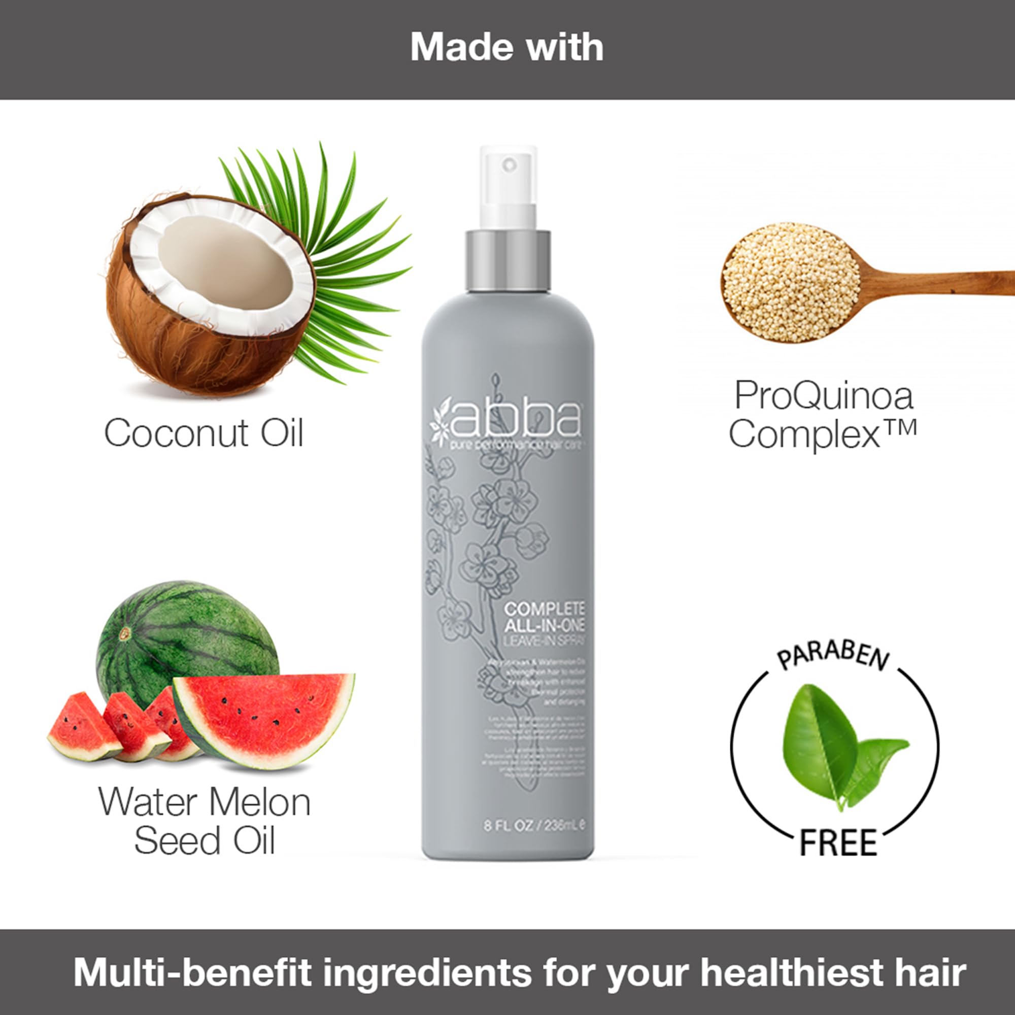 Abba Complete All-In-One Leave-In Spray Conditioner