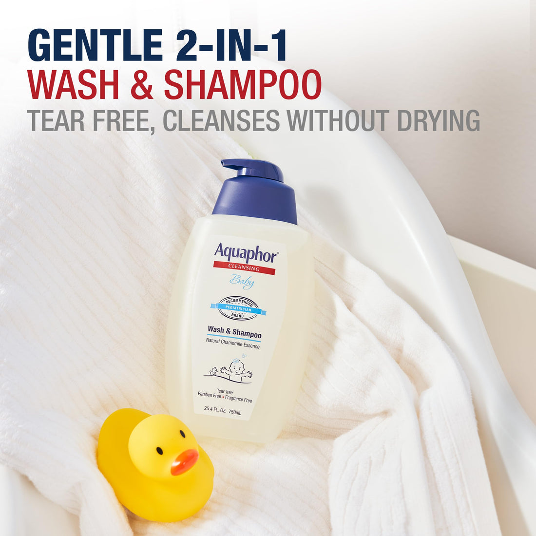 Aquaphor Baby Skincare Essentials Gift Set with Baby Wash and Shampoo, Healing Ointment, and Diaper Rash Cream, 3 Pieces