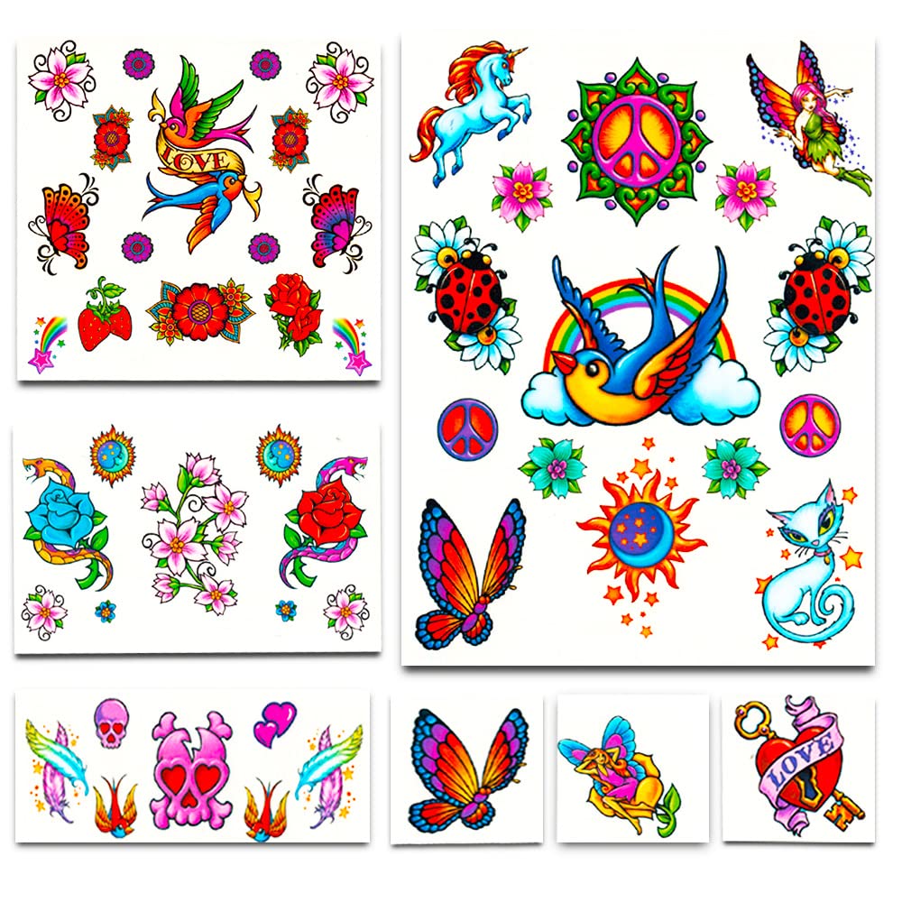 Savvi Classic Tattoos Party Pack (3 Full Sized Bags ~ 125 Tattoos)