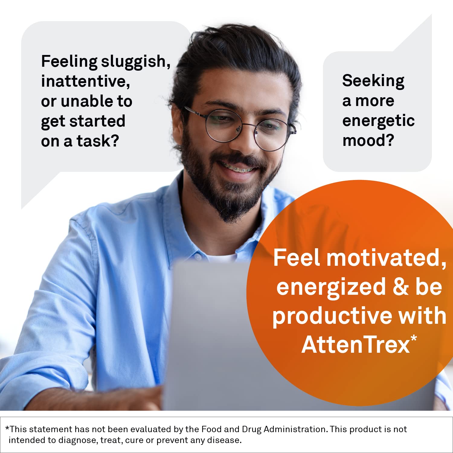 NeuroScience Brain Energy & Focus Supplement for Adults, Teens & Children - AttenTrex - Support Brain Health & Optimal Attention - Tackle Assignments & To-Do Lists - Berry Flavor (60 Chewable Tablets)