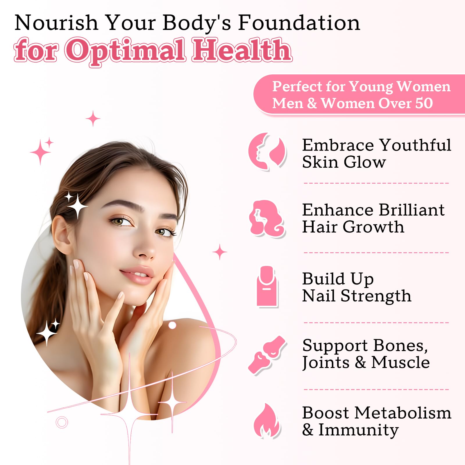 Zetelixia Collagen Gummies for Women Men, Hydrolyzed Collagen Peptide Type I,II,III,V,X with Biotin, Vitamin C A B D E for Skin Hair Nails J0ints, Immunity Energy Digestion, Sugar Free, 60 Count