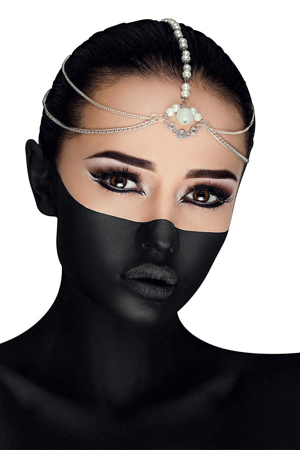 Mehron Makeup Liquid Face and Body Paint (1 oz) (BLACK)