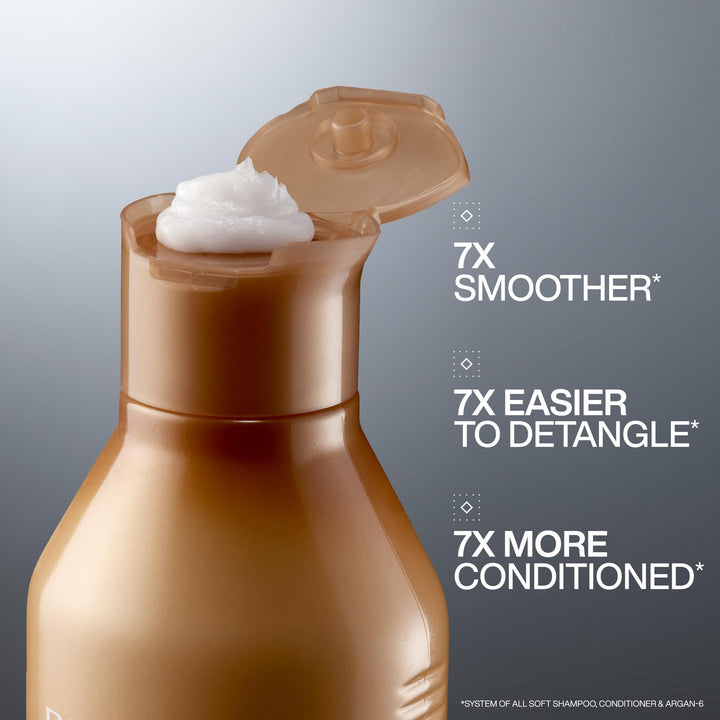 Redken All Soft Conditioner | For Dry/Brittle Hair | Moisturizes & Provides Intense Softness | With Argan Oil | 10.1 fl. oz.
