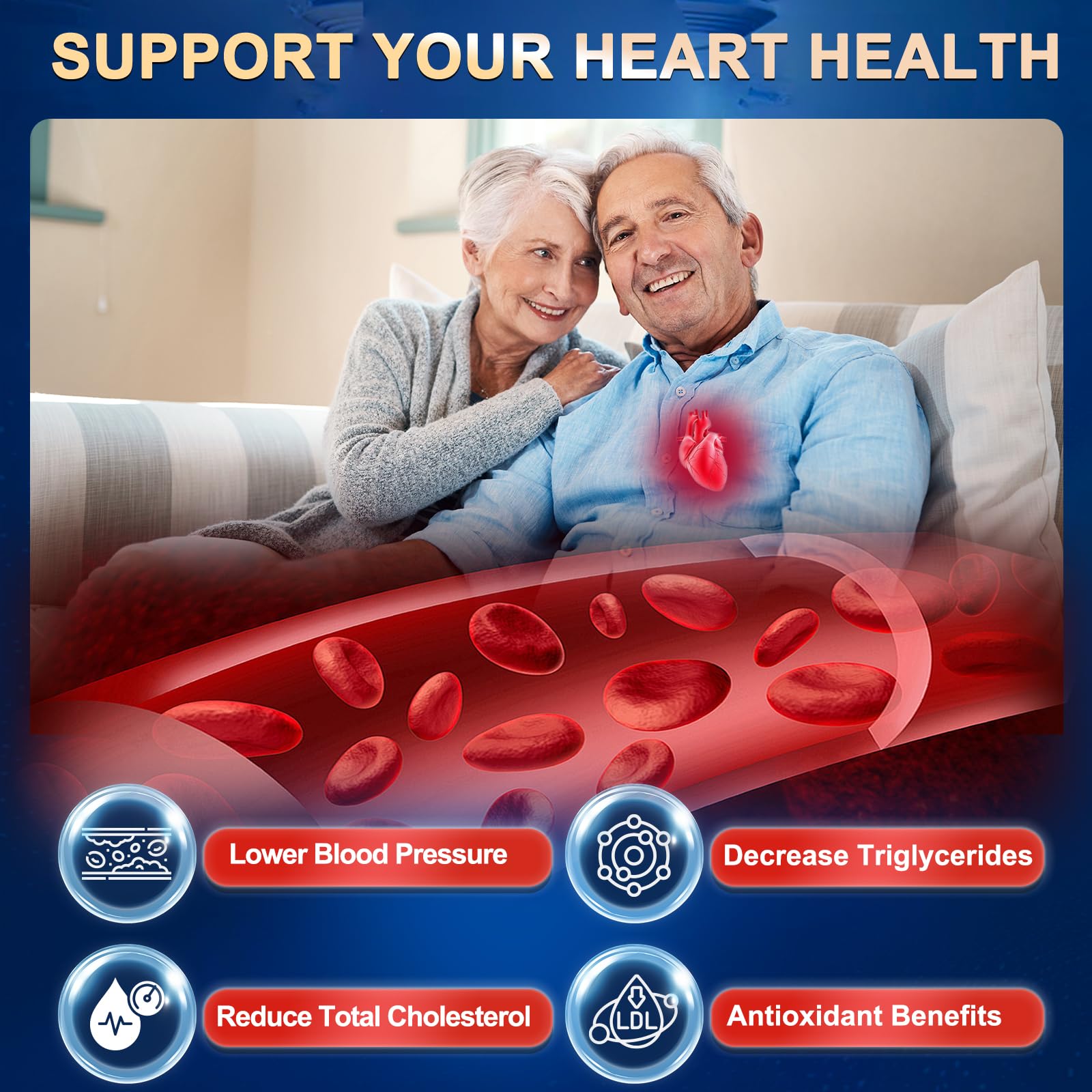 Krill Oil 1200 mg Omega 3 Supplement, Krill Oil Omega 3 with High Absorption EPA, DHA, Astaxanthin & Phospholipids, Supports Heart & Joint Health, No Fishy Aftertaste - 120 Softgels (60 Servings)