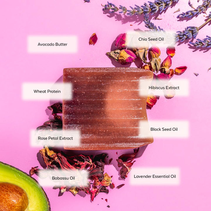 Plantmade Hair and Beard Moisturizing and Strengthening Deep Conditioning Bar, Softens for Better Manageability, Plant Based Natural Ingredients (Dew, 3.5 oz)