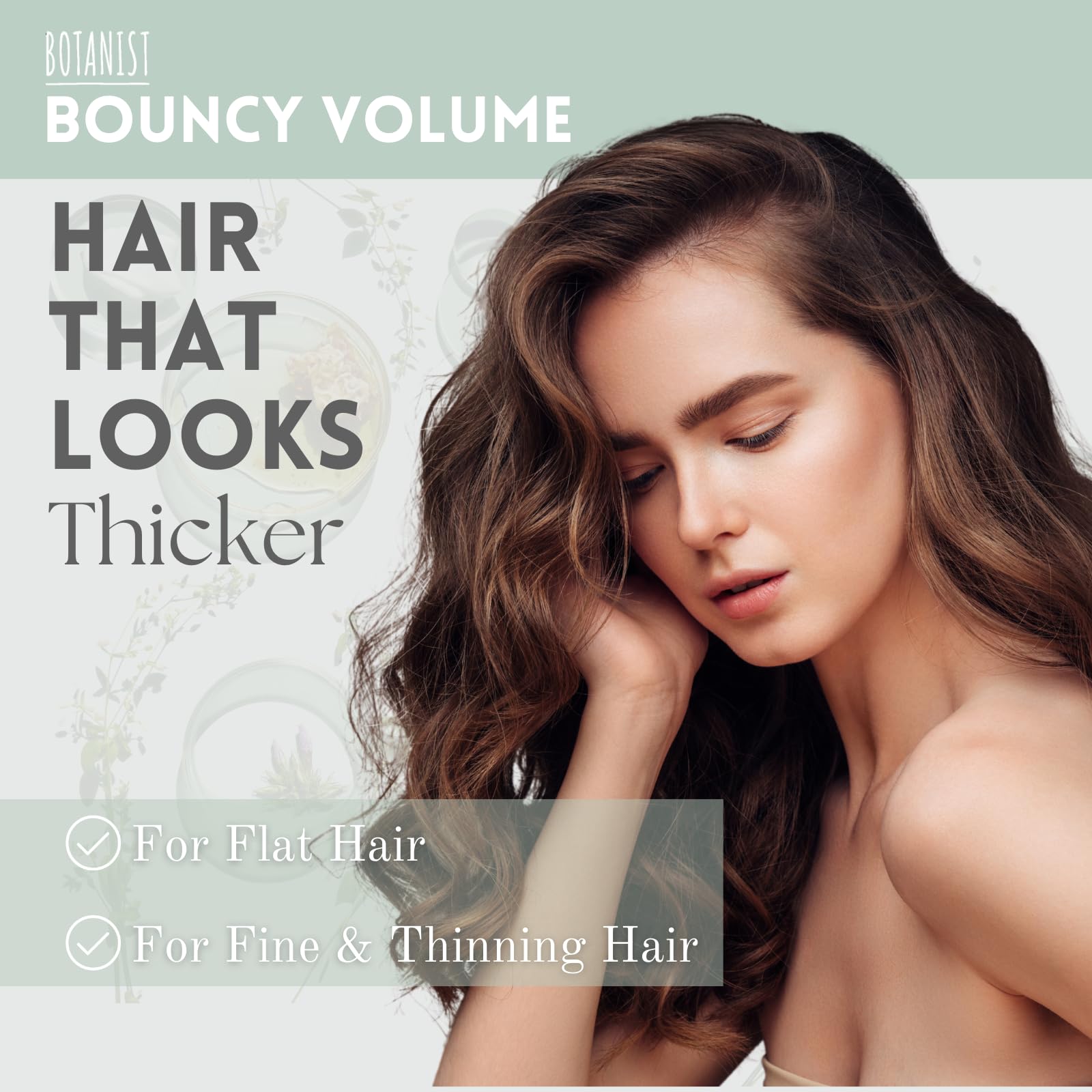 Botanist Organic Hair Conditioner for Fine & Thinning Hair Women & Men, Natural Scalp Treatment with Citrus Extract & Chamomile Extract from Japan, Silicone& Paraben Free, PEAR& CHAMOMILE, 16.2 Fl Oz