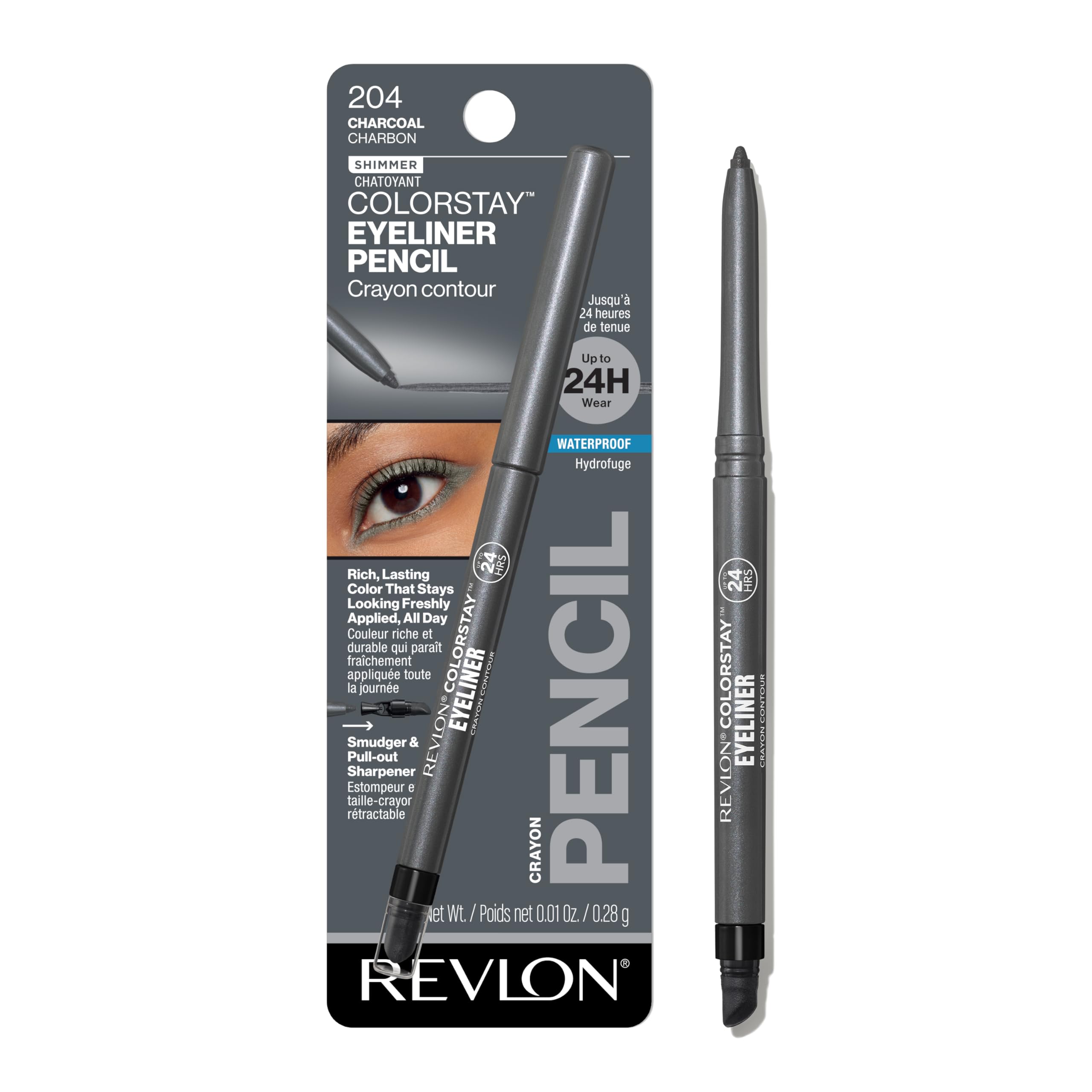 Revlon ColorStay Eyeliner Pencil, Charcoal