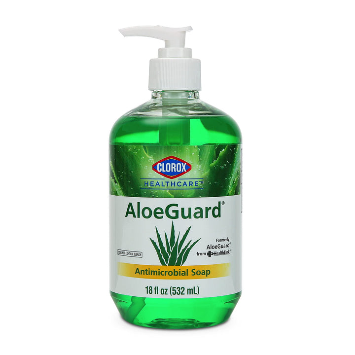 Clorox Healthcare AloeGuard Antimicrobial Soap 18 Ounce Antimicrobial Hand Soap from for Healthcare Professionals | Hand Soap for Everyday Use with Aloe Vera to Soothe & Moisturize Hands