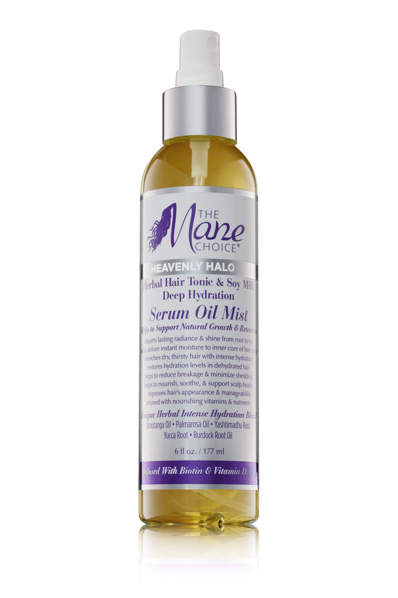 The Mane Choice Heavenly Halo Herbal Hair Tonic & Soy Milk Deep Hydration Serum Oil Mist - Restore Moisture-Depleted Hair With Intense Hydration (6 Ounce / 177 Milliliter)
