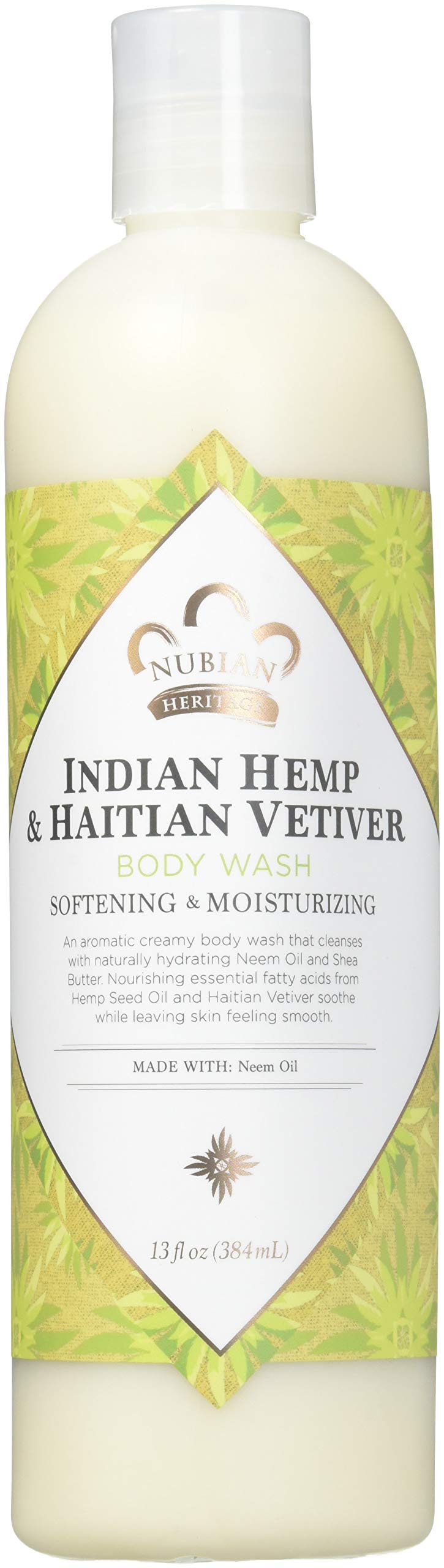 Nubian Heritage Indian Hemp Body Wash, Indian Hemp 13 OZ (Pack of 3)