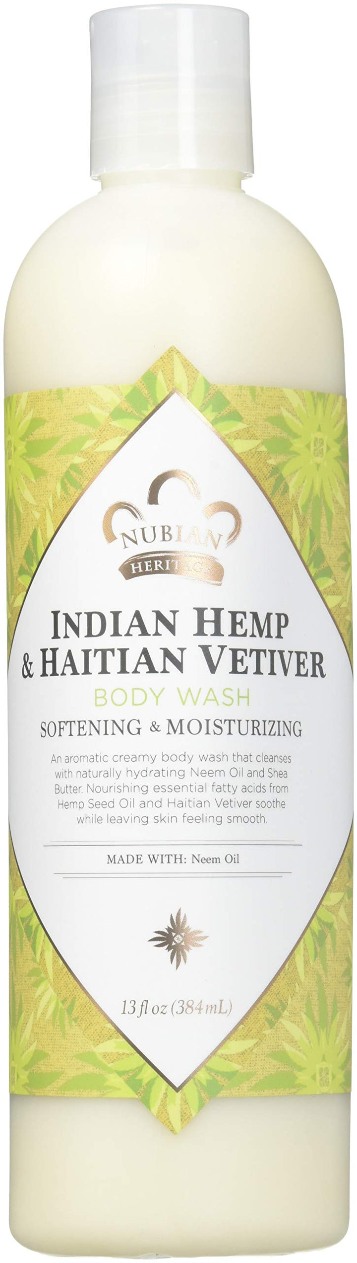 Nubian Heritage Indian Hemp Body Wash, Indian Hemp 13 OZ (Pack of 3)