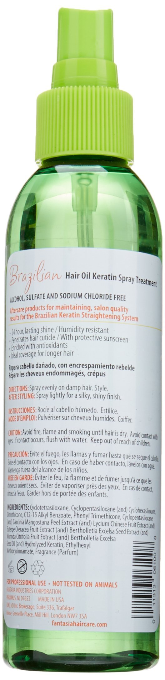Fantasia Brazilian Keratin Spray Treatment 6 oz.