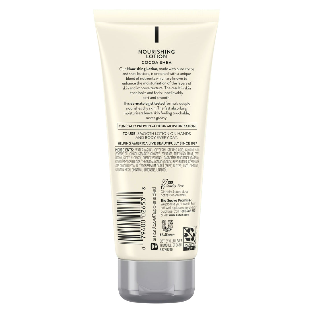 Suave Lotion, Cocoa Butter Shea – Nourishing Hand & Body Lotion, Travel-Size Lotion for Extremely Dry Skin, Moisturizing Cream for Glowing Skin, 24H Moisture, 3 Oz (Pack of 3)