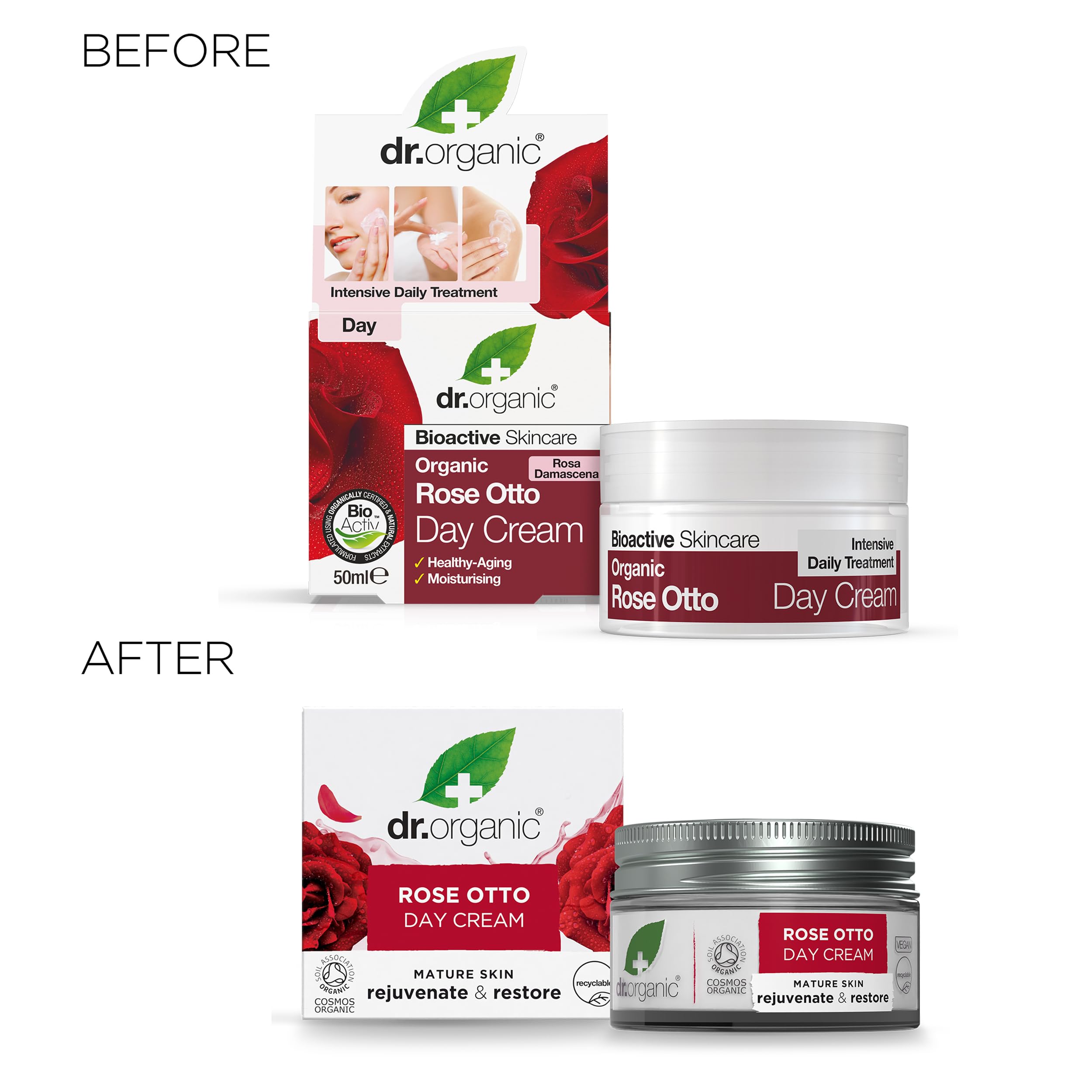 Organic Doctor Rose Otto Day Cream, 1.7 Fluid Ounce