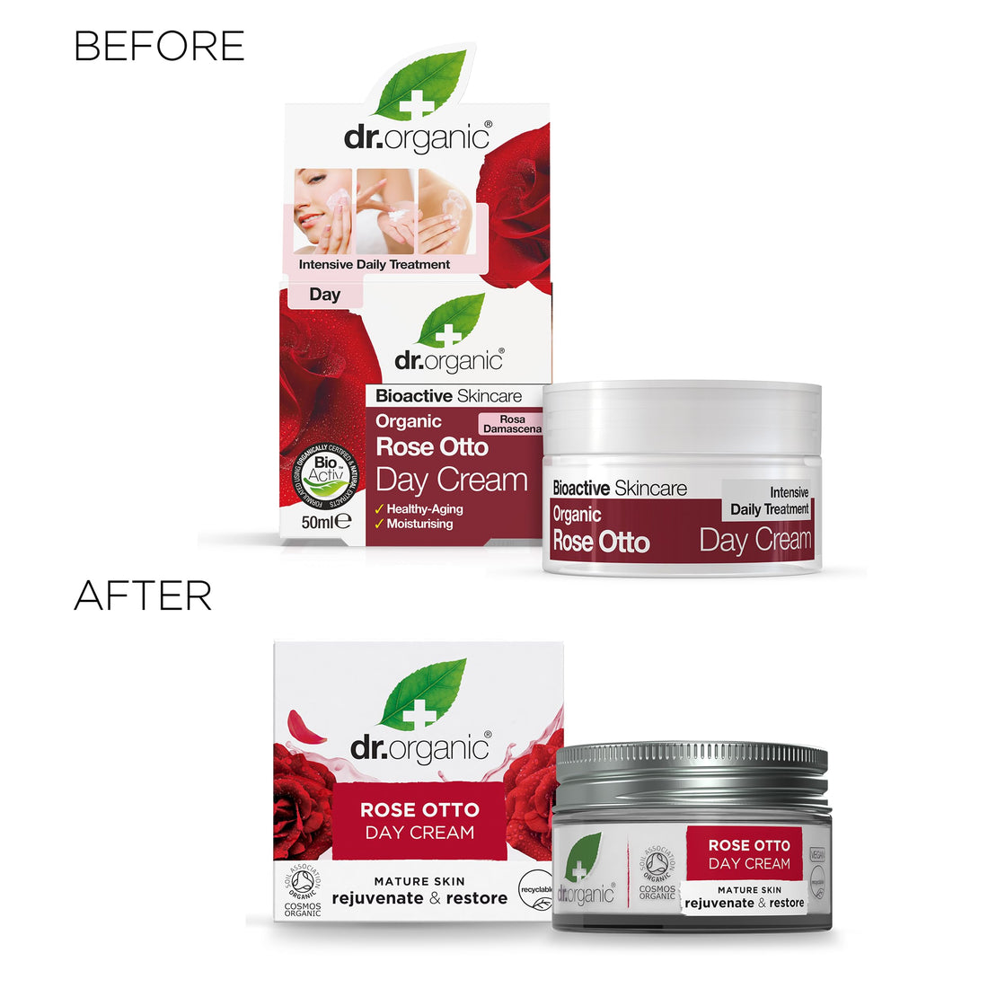 Organic Doctor Rose Otto Day Cream, 1.7 Fluid Ounce