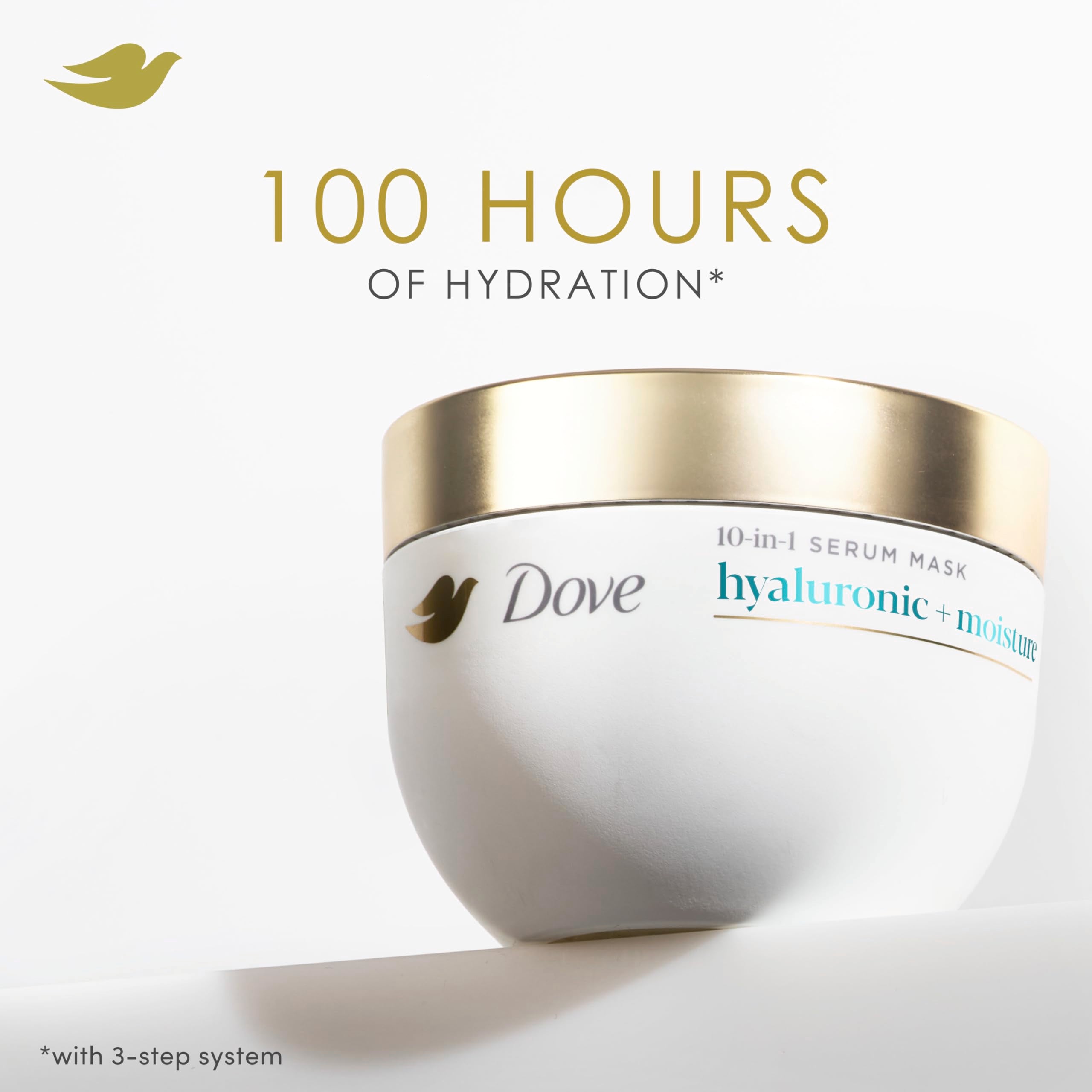 Dove 10-in-1 Hydrating Hair Mask Hyaluronic Moisture 9.2Fl Oz
