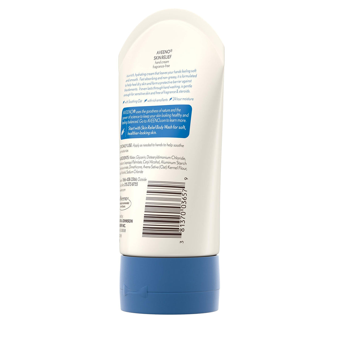 Aveeno Active Naturals Skin Relief Hand Cream, 3.5-Ounce Tubes (Pack of 3)