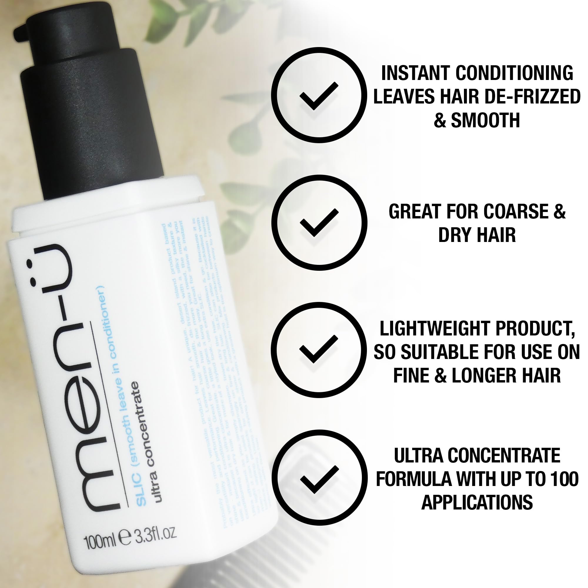 men- Slic (Smooth Leave-In Conditioner) 100 Ml