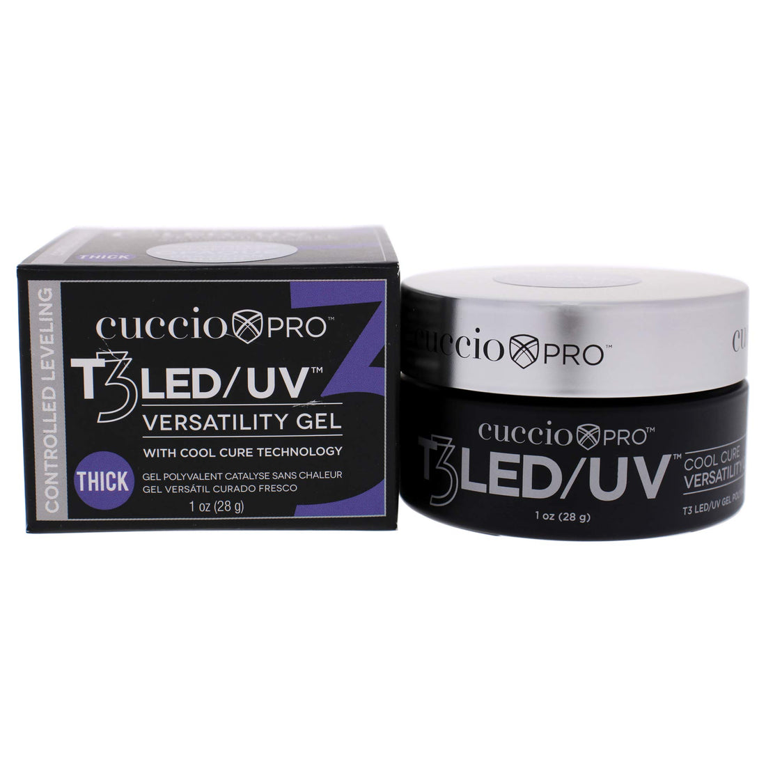 Cuccio Pro - T3 LED/UV Controlled Leveling Gel - Opaque Brazilian Blush - 28g / 1oz