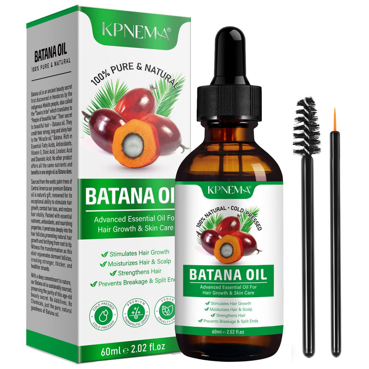 Batana Oil for Hair Growth, 100% Pure Natural Batana Oil Organic for Hair Growth, Moisturizing Skin and Hair Care for Dryness and Roughness, Anti-aging (2.02 Fl Oz (Pack of 1))