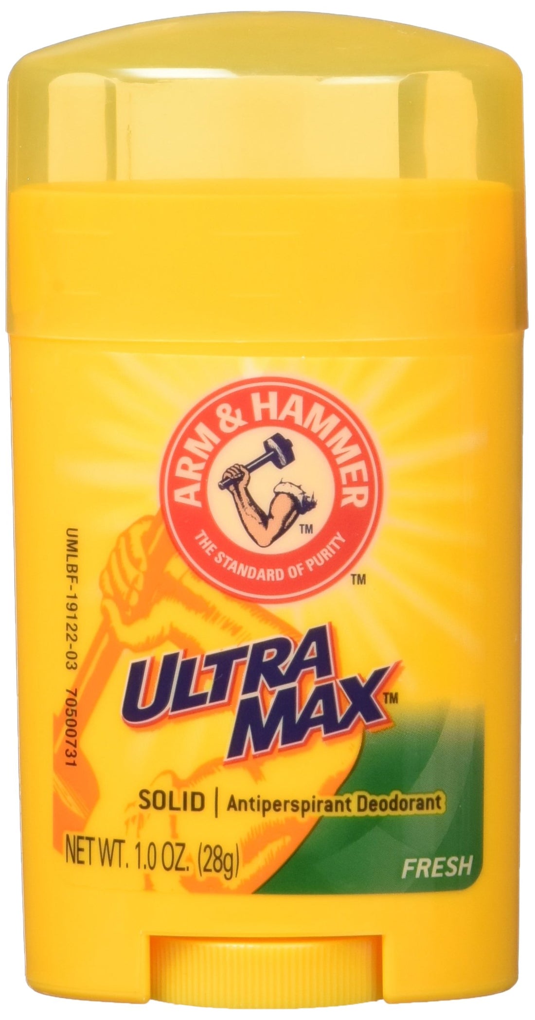 Arm & Hammer Ultra Max Antiperspirant/Deodorant, Fresh Invisible Solid, Net Wt 3.0 Oz, 3 Pack (1.0 Oz/Stick)