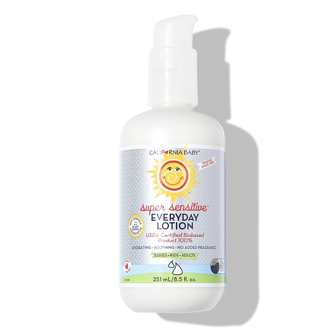 California Baby Super Sensitive Unscented Lotion | 100% Plant-Based Moisturizer | Baby Lotion For Newborn | Hypoallergenic Baby Lotion | 8.5 oz