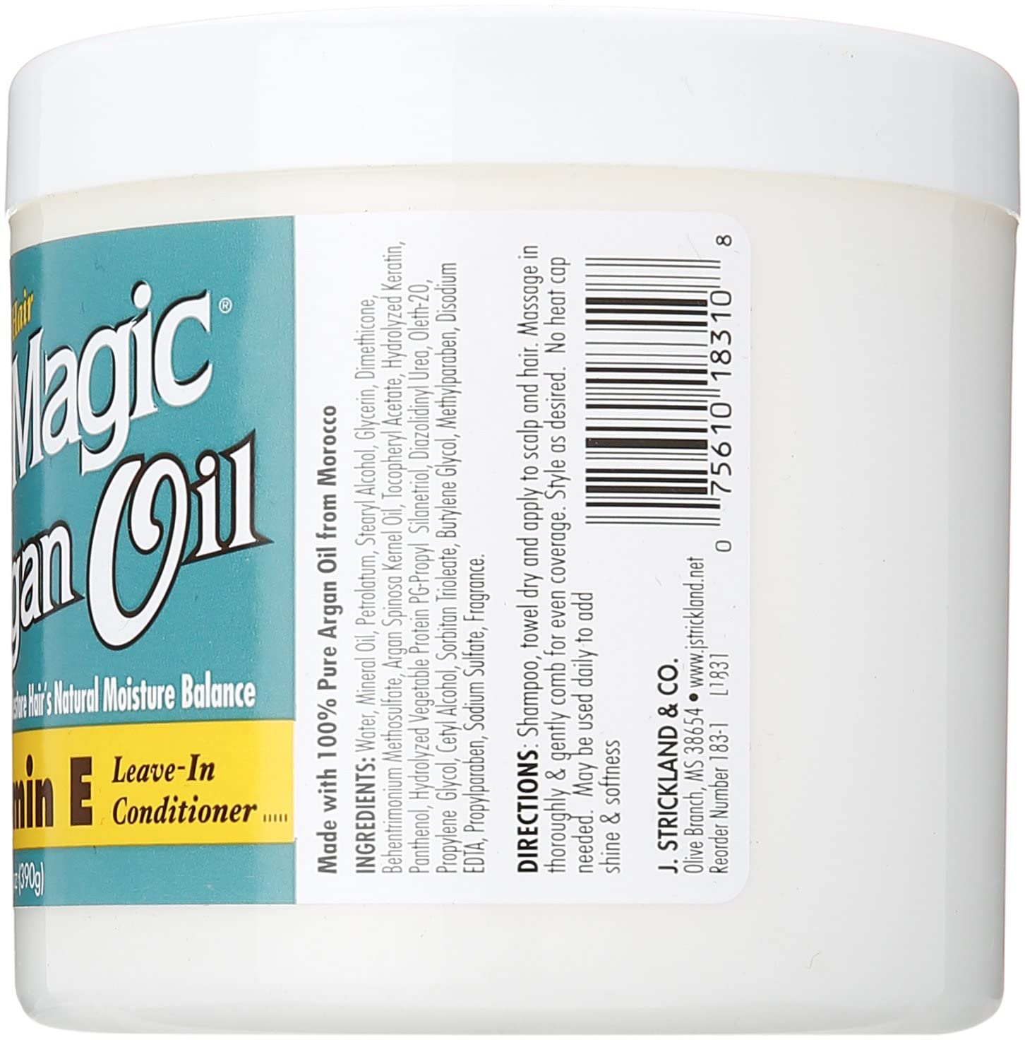 Blue Magic Argan Oil Vitamin E Leave In Conditioner 390G