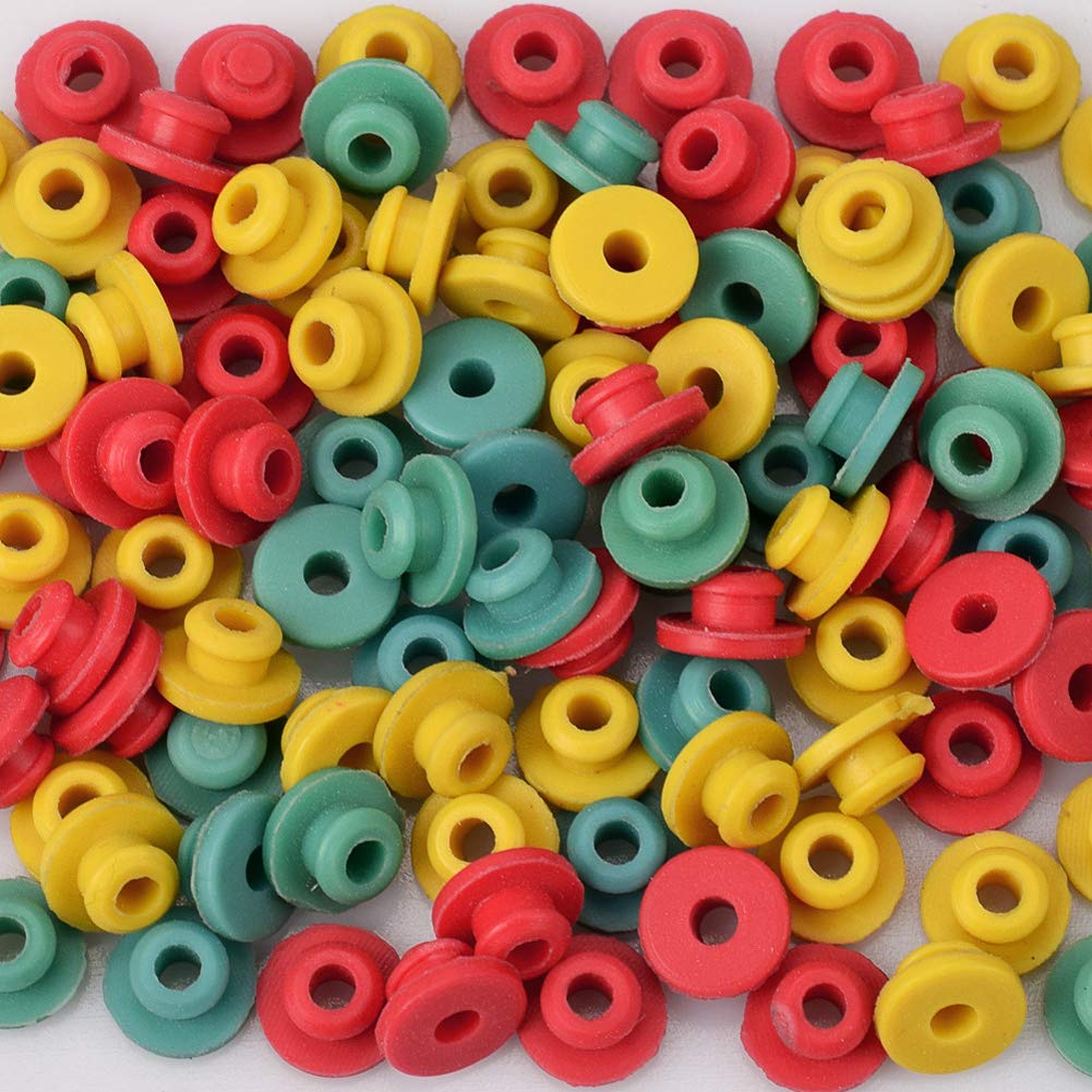 100 Pieces Tattoo Gun Needle Machine Grommets Tattoo Needle Machine Grommets, Multicolor