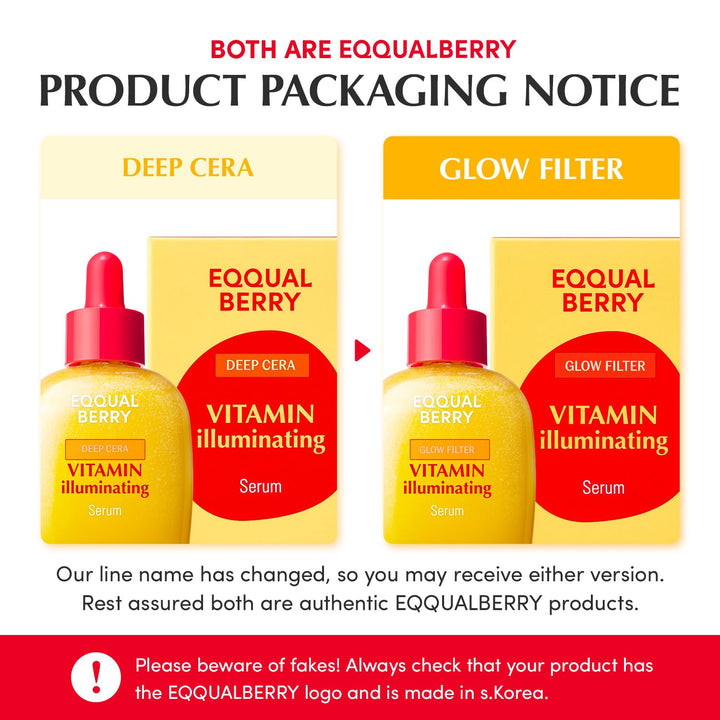 EQQUALBERRY Vitamin Illuminating Serum – Brightening Vitamin C Serum with Niacinamide | Strengthens skin barrier | Hydrates using Ceramide and Hyaluronic Acid, 1.01oz / 30ml